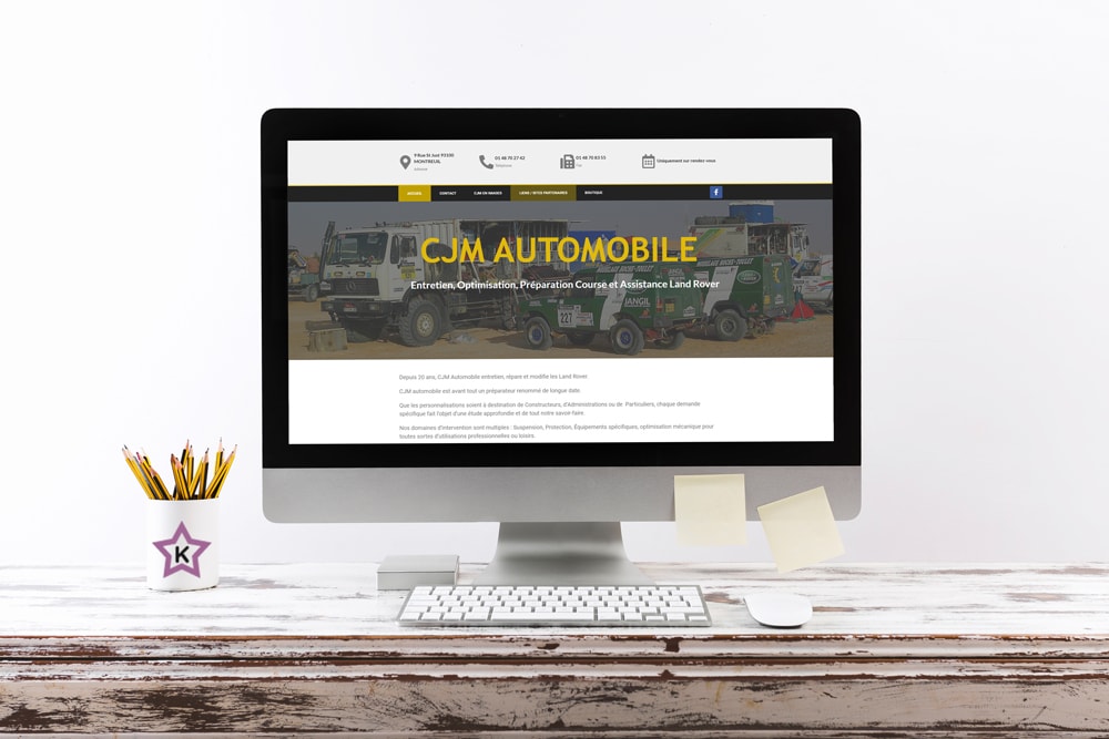 Projet fictif : CJM Automobile